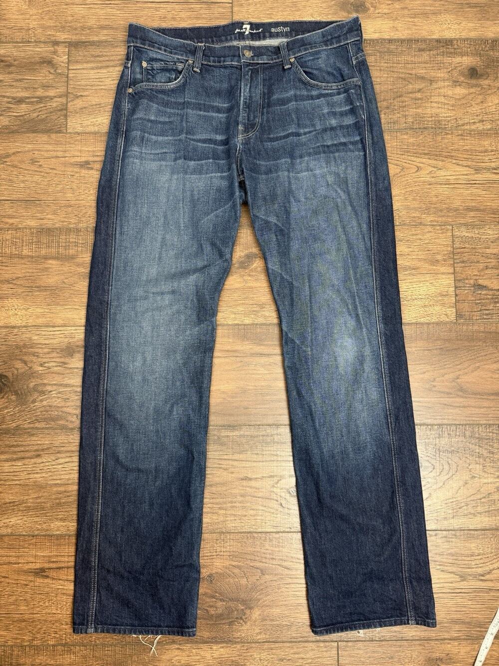 Vintage Men’s Seven 7 For All Mankind Austyn Jeans 36 Dark Wash
